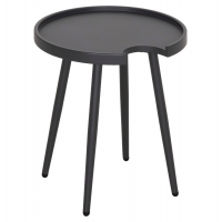 ΤΡΑΠΕΖΙ ΒΟΗΘΗΤΙΚΟ ΣΤΡΟΓΓΥΛΟ ΕΞ.ΧΩΡΟΥ TEROC HM6433.01 ΑΛΟΥΜΙΝΙΟ ΓΚΡΙ Φ47x53Υεκ