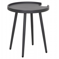 ΤΡΑΠΕΖΙ ΒΟΗΘΗΤΙΚΟ ΣΤΡΟΓΓΥΛΟ ΕΞ.ΧΩΡΟΥ TEROC HM6433.01 ΑΛΟΥΜΙΝΙΟ ΓΚΡΙ Φ47x53Υεκ