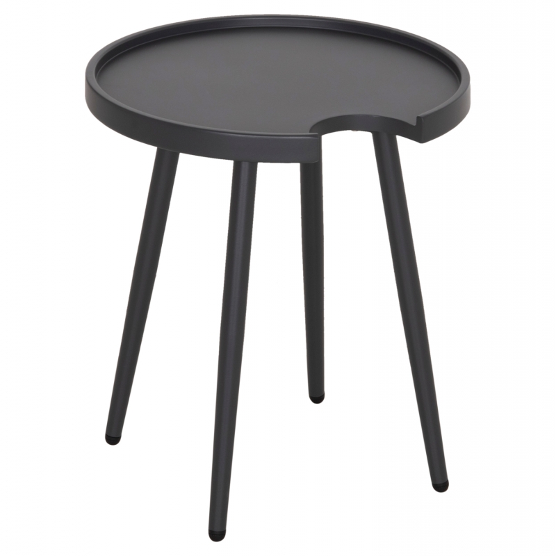 ΤΡΑΠΕΖΙ ΒΟΗΘΗΤΙΚΟ ΣΤΡΟΓΓΥΛΟ ΕΞ.ΧΩΡΟΥ TEROC HM6433.01 ΑΛΟΥΜΙΝΙΟ ΓΚΡΙ Φ47x53Υεκ