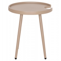 ΤΡΑΠΕΖΙ ΒΟΗΘΗΤΙΚΟ ΣΤΡΟΓΓΥΛΟ ΕΞ.ΧΩΡΟΥ TEROC HM6433.03 ΑΛΟΥΜΙΝΙΟ ΚΑΠΟΥΤΣΙΝΟ Φ47x53Υεκ