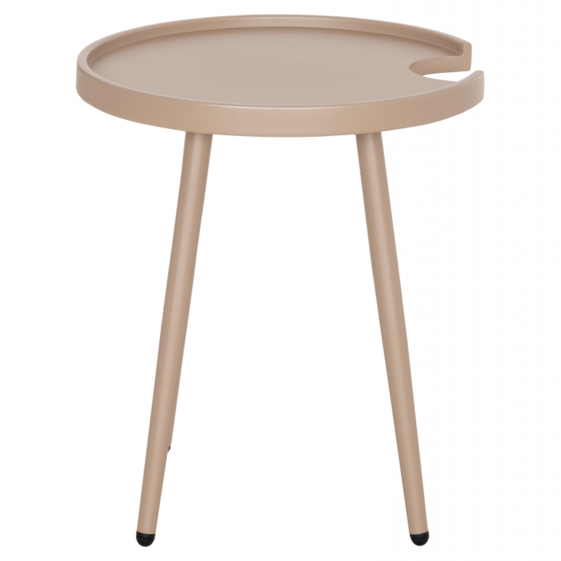 ΤΡΑΠΕΖΙ ΒΟΗΘΗΤΙΚΟ ΣΤΡΟΓΓΥΛΟ ΕΞ.ΧΩΡΟΥ TEROC HM6433.03 ΑΛΟΥΜΙΝΙΟ ΚΑΠΟΥΤΣΙΝΟ Φ47x53Υεκ