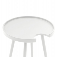 ΤΡΑΠΕΖΙ ΒΟΗΘΗΤΙΚΟ ΣΤΡΟΓΓΥΛΟ ΕΞ.ΧΩΡΟΥ TEROC HM6433.02 ΑΛΟΥΜΙΝΙΟ ΛΕΥΚΟ Φ47x53Υεκ