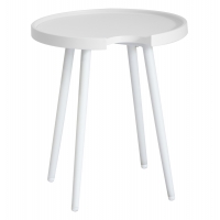 ΤΡΑΠΕΖΙ ΒΟΗΘΗΤΙΚΟ ΣΤΡΟΓΓΥΛΟ ΕΞ.ΧΩΡΟΥ TEROC HM6433.02 ΑΛΟΥΜΙΝΙΟ ΛΕΥΚΟ Φ47x53Υεκ