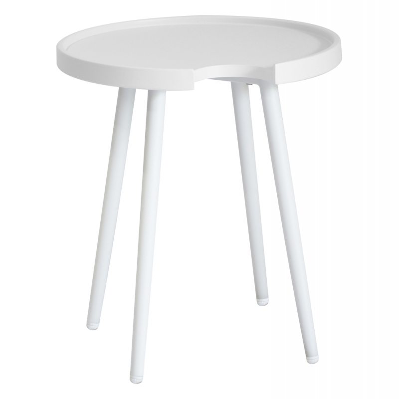 ΤΡΑΠΕΖΙ ΒΟΗΘΗΤΙΚΟ ΣΤΡΟΓΓΥΛΟ ΕΞ.ΧΩΡΟΥ TEROC HM6433.02 ΑΛΟΥΜΙΝΙΟ ΛΕΥΚΟ Φ47x53Υεκ