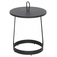 ΤΡΑΠΕΖΙ ΒΟΗΘΗΤΙΚΟ ΕΞ.ΧΩΡΟΥ MINO HM6432.01 ΑΛΟΥΜΙΝΙΟ & ΣΧΟΙΝΙ ΓΚΡΙ Φ47x53Υεκ