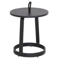 ΤΡΑΠΕΖΙ ΒΟΗΘΗΤΙΚΟ ΕΞ.ΧΩΡΟΥ MINO HM6432.01 ΑΛΟΥΜΙΝΙΟ & ΣΧΟΙΝΙ ΓΚΡΙ Φ47x53Υεκ