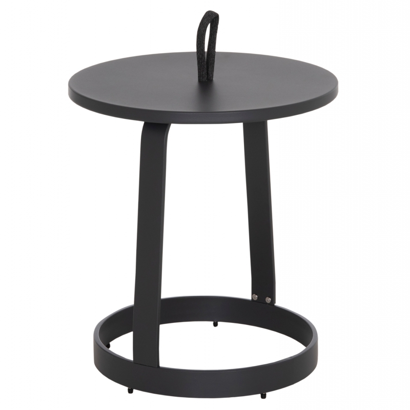 ΤΡΑΠΕΖΙ ΒΟΗΘΗΤΙΚΟ ΕΞ.ΧΩΡΟΥ MINO HM6432.01 ΑΛΟΥΜΙΝΙΟ & ΣΧΟΙΝΙ ΓΚΡΙ Φ47x53Υεκ