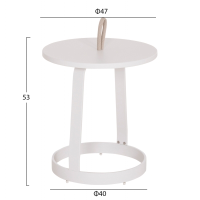 ΤΡΑΠΕΖΙ ΒΟΗΘΗΤΙΚΟ ΕΞ.ΧΩΡΟΥ MINO HM6432.02 ΑΛΟΥΜΙΝΙΟ ΛΕΥΚΟ & ΣΧΟΙΝΙ ΜΠΕΖ Φ47x53Υεκ ΤΡΑΠΕΖΙ ΒΟΗΘΗΤΙΚΟ ΕΞ.ΧΩΡΟΥ MINO HM6432.02 ΑΛΟΥΜΙΝΙΟ ΛΕΥΚΟ & ΣΧΟΙΝΙ ΜΠΕΖ Φ47x53Υεκ