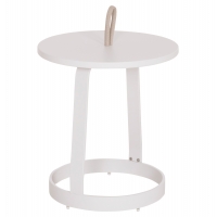 ΤΡΑΠΕΖΙ ΒΟΗΘΗΤΙΚΟ ΕΞ.ΧΩΡΟΥ MINO HM6432.02 ΑΛΟΥΜΙΝΙΟ ΛΕΥΚΟ & ΣΧΟΙΝΙ ΜΠΕΖ Φ47x53Υεκ