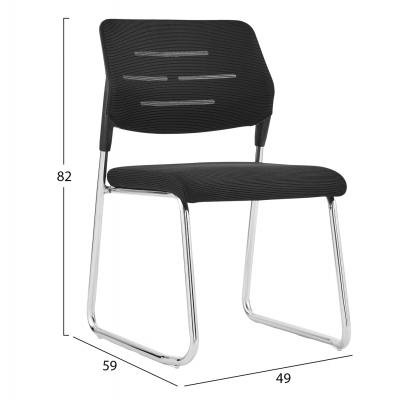 ΚΑΡΕΚΛΑ ΕΠΙΣΚΕΠΤΗ TRABBEL HM1211.01 MESH ΥΦΑΣΜΑ ΜΑΥΡΟ-ΜΕΤΑΛΛΙΚΑ ΠΟΔΙΑ 49x59x82Υεκ ΚΑΡΕΚΛΑ ΕΠΙΣΚΕΠΤΗ TRABBEL HM1211.01 MESH ΥΦΑΣΜΑ ΜΑΥΡΟ-ΜΕΤΑΛΛΙΚΑ ΠΟΔΙΑ 49x59x82Υεκ