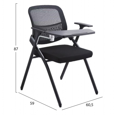 ΚΑΡΕΚΛΑ ΣΥΝΕΔΡΙΟΥ ΠΤΥΣΣΟΜΕΝΗ ΜΕ ΑΝΑΛΟΓΙΟ DENO HM1209.01 MESH ΥΦΑΣΜΑ ΜΑΥΡΟ 60x59x87Υεκ. ΚΑΡΕΚΛΑ ΣΥΝΕΔΡΙΟΥ ΠΤΥΣΣΟΜΕΝΗ ΜΕ ΑΝΑΛΟΓΙΟ DENO HM1209.01 MESH ΥΦΑΣΜΑ ΜΑΥΡΟ 60x59x87Υεκ.