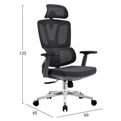 ΚΑΡΕΚΛΑ ΓΡΑΦΕΙΟΥ TASKMASTER HM1216.01 ΜΑΥΡO MESH-ΒΑΣΗ ΧΡΩΜΙΟΥ 69x65x125Υεκ ΚΑΡΕΚΛΑ ΓΡΑΦΕΙΟΥ TASKMASTER HM1216.01 ΜΑΥΡO MESH-ΒΑΣΗ ΧΡΩΜΙΟΥ 69x65x125Υεκ