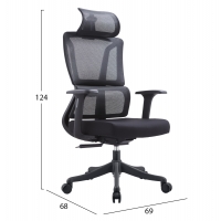 ΚΑΡΕΚΛΑ ΓΡΑΦΕΙΟΥ NOVUS HM1214.01 ΜΑΥΡO MESH--ΜΑΥΡΗ ΒΑΣΗ 72x67x125Υεκ ΚΑΡΕΚΛΑ ΓΡΑΦΕΙΟΥ NOVUS HM1214.01 ΜΑΥΡO MESH--ΜΑΥΡΗ ΒΑΣΗ 72x67x125Υεκ