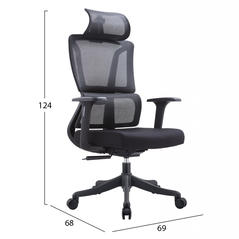 ΚΑΡΕΚΛΑ ΓΡΑΦΕΙΟΥ NOVUS HM1214.01 ΜΑΥΡO MESH--ΜΑΥΡΗ ΒΑΣΗ 72x67x125Υεκ ΚΑΡΕΚΛΑ ΓΡΑΦΕΙΟΥ NOVUS HM1214.01 ΜΑΥΡO MESH--ΜΑΥΡΗ ΒΑΣΗ 72x67x125Υεκ