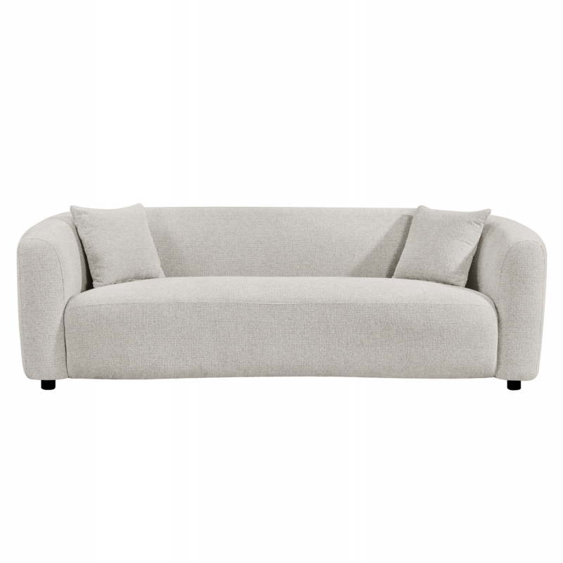 ΚΑΝΑΠΕΣ 3-ΘΕΣΙΟΣ NORD HM3321.02 ΑΝΟΙΧΤΟ ΜΠΕΖ ΥΦΑΣΜΑ 230x96x75Υεκ.