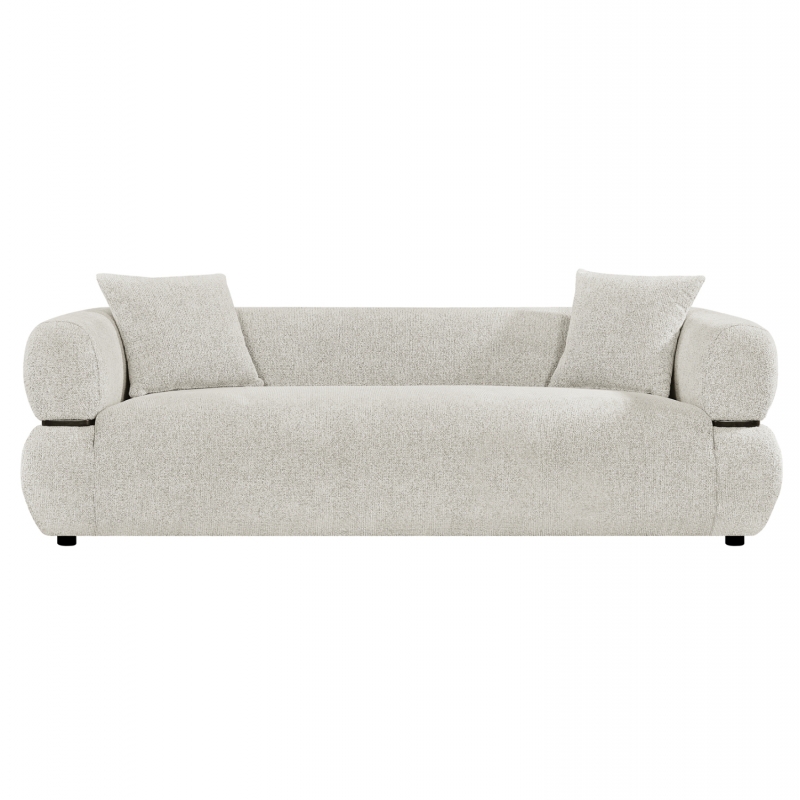 ΚΑΝΑΠΕΣ 3-ΘΕΣΙΟΣ ARCTIS HM3327.02 ΑΝΟΙΧΤΟ ΜΠΕΖ ΥΦΑΣΜΑ 229x88x68Υεκ.