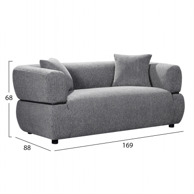 ΚΑΝΑΠΕΣ 2-ΘΕΣΙΟΣ ARCTIS HM3328.01 ΓΚΡΙ ΥΦΑΣΜΑ 169x88x68Υεκ. ΚΑΝΑΠΕΣ 2-ΘΕΣΙΟΣ ARCTIS HM3328.01 ΓΚΡΙ ΥΦΑΣΜΑ 169x88x68Υεκ.