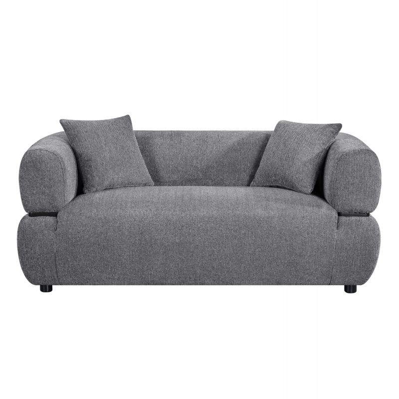 ΚΑΝΑΠΕΣ 2-ΘΕΣΙΟΣ ARCTIS HM3328.01 ΓΚΡΙ ΥΦΑΣΜΑ 169x88x68Υεκ.