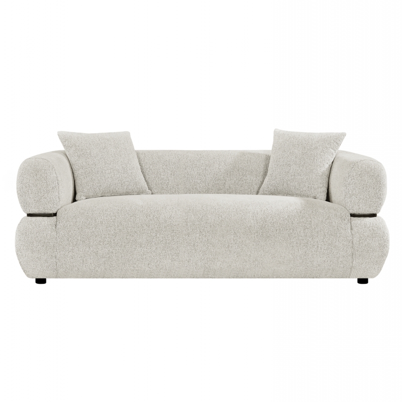 ΚΑΝΑΠΕΣ 2-ΘΕΣΙΟΣ ARCTIS HM3328.02 ΑΝΟΙΧΤΟ ΜΠΕΖ ΥΦΑΣΜΑ 169x88x68Υεκ.