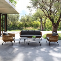 ΣΕΤ ΣΑΛΟΝΙ 5ΤΜΧ STERN HM6555.01 ΓΚΡΙ ΑΛΟΥΜΙΝΙΟ & ΥΦΑΣΜΑ--TWIST WICKER ΣΕ ΦΥΣΙΚΟ