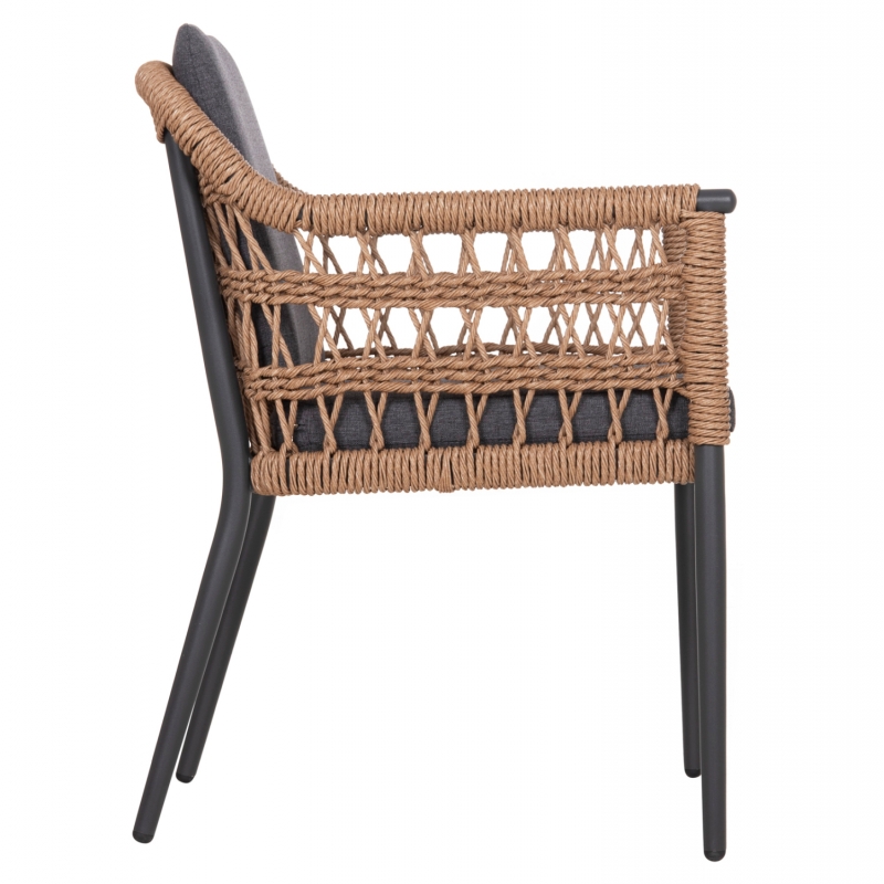 ΠΟΛΥΘΡΟΝΑ BOXER HM6556.01 ΑΛΟΥΜΙΝΙΟ & OLEFIN ΓΚΡΙ-TWIST WICKER 58x60x80Yεκ ΠΟΛΥΘΡΟΝΑ BOXER HM6556.01 ΑΛΟΥΜΙΝΙΟ & OLEFIN ΓΚΡΙ-TWIST WICKER 58x60x80Yεκ