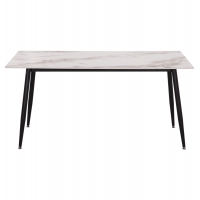 ΤΡΑΠΕΖΙ RAVEN HM18150.04 ΚΕΡΑΜΙΚΟ TOP ΜΕ ΟΨΗ ΛΕΥΚΟ/ΚΑΦΕ ΜΑΡΜΑΡΟ 160x80x74Υεκ.