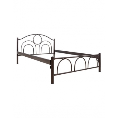 ΜΕΤΑΛΛΙΚΟ ΔΙΠΛΟ ΚΡΕΒΑΤΙ ΚΥΚΛΟΣ 160x200x90Yεκ. HM766 ΣΦΥΡHΛΑΤΟ ΚΑΦΕ