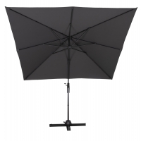 ΟΜΠΡΕΛΑ ΠΙΣΙΝΑΣ JAVANTE HM6623.01 ΓΚΡΙ ΑΛΟΥΜΙΝΙΟ & ΣΚΙΑΣΤΡΟ 2.7x2.7x2.7Yμ