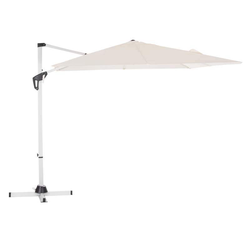 ΟΜΠΡΕΛΑ ΠΙΣΙΝΑΣ JAVANTE HM6623.02 ΛΕΥΚΟ ΑΛΟΥΜΙΝΙΟ & ΣΚΙΑΣΤΡΟ 2.7x2.7x2.7Yμ