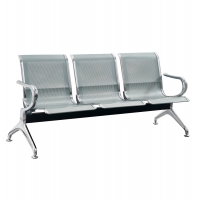 ΚΑΘΙΣΜΑ ΑΝΑΜΟΝΗΣ Τ. ΑΕΡΟΔΡΟΜΙΟΥ 3ΘΕΣΙΟ AVIATOR HM18399 ΜΕΤΑΛΛΟ MESH ΓΚΡΙ 171x64x76Υ