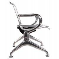 ΚΑΘΙΣΜΑ ΑΝΑΜΟΝΗΣ Τ.ΑΕΡΟΔΡΟΜΙΟΥ 2ΘΕΣΙΟ+ΤΡΑΠΕΖΙ AVIATOR HM18402 ΜΕΤΑΛΛΟ MESH ΓΚΡΙ 170x55x76Υεκ