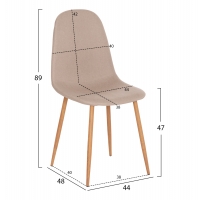 ΣΕΤ ΤΡΑΠΕΖΑΡΙΑΣ 5ΤΜΧ ΕΣ.ΧΩΡΟΥ JAFARU HM10885.12 ΣΤΡΟΓΓΥΛΟ ΤΡΑΠΕΖΙ Φ90 & 4 ΚΑΡΕΚΛΕΣ--ΜΠΕΖ