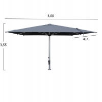 ΕΠΑΓΓΕΛΜΑΤΙΚΗ ΟΜΠΡΕΛΑ 4x4x3,55Yμ GLADELL HM6605.01 ΑΝΟΔ.ΑΛΟΥΜΙΝΙΟ-ΑΚΡΥΛΙΚΟ ΠΑΝΙ