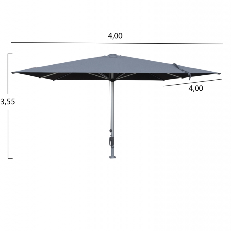 ΕΠΑΓΓΕΛΜΑΤΙΚΗ ΟΜΠΡΕΛΑ 4x4x3,55Yμ GLADELL HM6605.01 ΑΝΟΔ.ΑΛΟΥΜΙΝΙΟ-ΑΚΡΥΛΙΚΟ ΠΑΝΙ