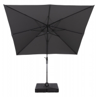 ΕΠΑΓΓΕΛΜΑΤΙΚΗ ΟΜΠΡΕΛΑ 2.7x2.7μ ΜΕ ΒΑΣΗ ΝΕΡΟΥ JAVANTE HM10857.01 ΓΚΡΙ ΑΛΟΥΜ. & ΠΑΝΙ