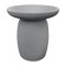 ΤΡΑΠΕΖΙ ΜΕΣΗΣ ΣΤΡΟΓΓΥΛΟ HIKARI HM6593.01 ΓΚΡΙ FIBER CEMENT Φ46x48Υεκ.
