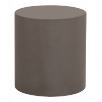 ΤΡΑΠΕΖΙ ΒΟΗΘΗΤΙΚΟ FIBER CEMENT ΣΤΡΟΓΓΥΛΟ KYOKO HM6592.01 ΓΚΡΙ Φ40x43Υεκ.