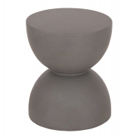 ΣΚΑΜΠΟ ΣΤΡΟΓΓΥΛΟ ZINI HM6580.01 FIBER CEMENT ΣΕ ΓΚΡΙ Φ35x43Υεκ