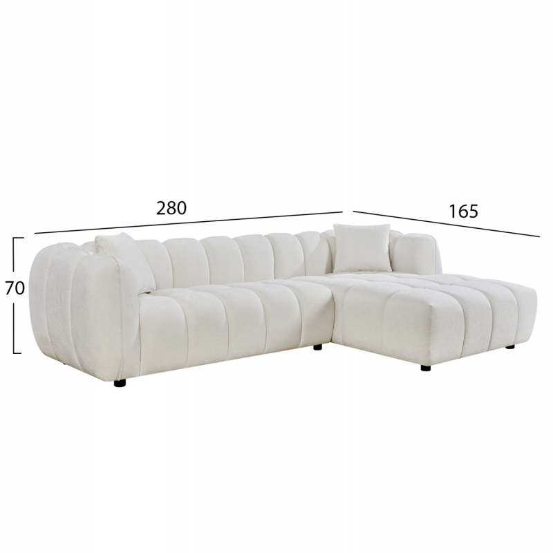 ΚΑΝΑΠΕΣ ΓΩΝΙΑ (ΔΕΞΙΑ) LYKKE HM3326.02R ΕΚΡΟΥ ΥΦΑΣΜΑ 280x89-165(η γωνία)x70Υεκ ΚΑΝΑΠΕΣ ΓΩΝΙΑ (ΔΕΞΙΑ) LYKKE HM3326.02R ΕΚΡΟΥ ΥΦΑΣΜΑ 280x89-165(η γωνία)x70Υεκ