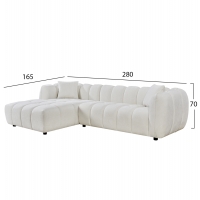 ΚΑΝΑΠΕΣ ΓΩΝΙΑ (ΑΡΙΣΤΕΡΗ) LYKKE HM3326.02L ΕΚΡΟΥ ΥΦΑΣΜΑ 280x89-165(η γωνία)x70Υεκ ΚΑΝΑΠΕΣ ΓΩΝΙΑ (ΑΡΙΣΤΕΡΗ) LYKKE HM3326.02L ΕΚΡΟΥ ΥΦΑΣΜΑ 280x89-165(η γωνία)x70Υεκ