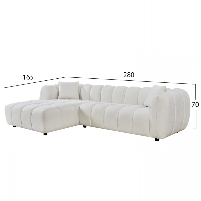 ΚΑΝΑΠΕΣ ΓΩΝΙΑ (ΑΡΙΣΤΕΡΗ) LYKKE HM3326.02L ΕΚΡΟΥ ΥΦΑΣΜΑ 280x89-165(η γωνία)x70Υεκ ΚΑΝΑΠΕΣ ΓΩΝΙΑ (ΑΡΙΣΤΕΡΗ) LYKKE HM3326.02L ΕΚΡΟΥ ΥΦΑΣΜΑ 280x89-165(η γωνία)x70Υεκ