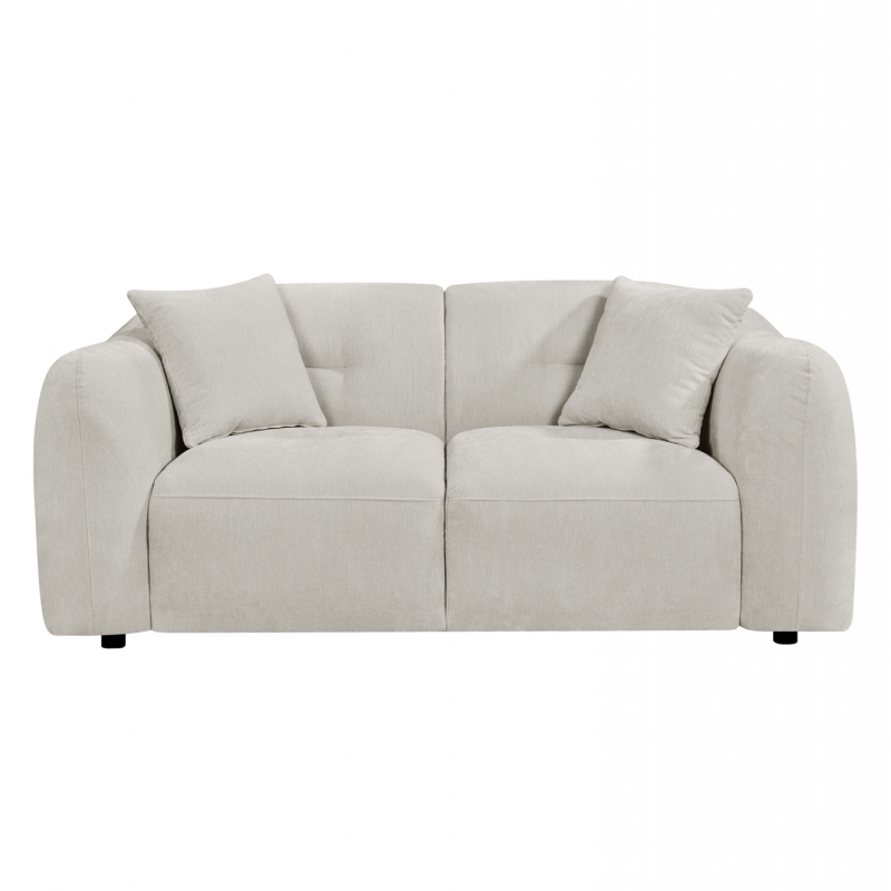 ΚΑΝΑΠΕΣ 2-ΘΕΣΙΟΣ JUNOA HM3334.02 ΕΚΡΟΥ ΥΦΑΣΜΑ 172x89x74Υεκ