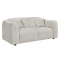 ΚΑΝΑΠΕΣ 2-ΘΕΣΙΟΣ JUNOA HM3334.02 ΕΚΡΟΥ ΥΦΑΣΜΑ 172x89x74Υεκ
