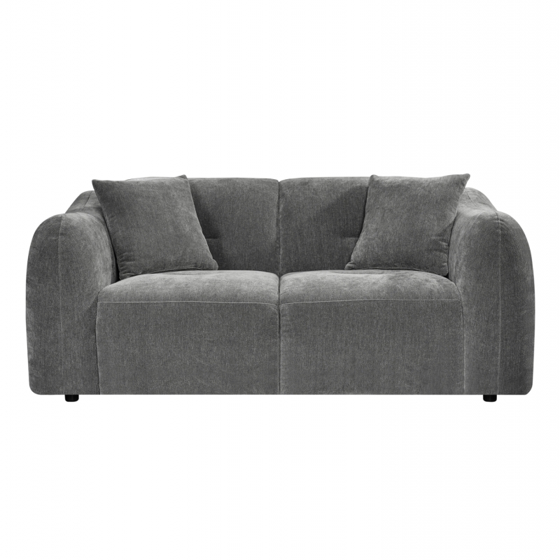ΚΑΝΑΠΕΣ 2-ΘΕΣΙΟΣ JUNOA HM3334.01 ΓΚΡΙ ΥΦΑΣΜΑ 172x89x74Υεκ