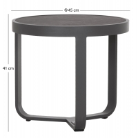 ΤΡΑΠΕΖΑΚΙ ΑΛΟΥΜΙΝΙΟΥ DEVIOUS SM6440.01 ΑΝΘΡΑΚΙ--ΓΚΡΙ SINTERED STONE TOP Φ45x41Υεκ. ΤΡΑΠΕΖΑΚΙ ΑΛΟΥΜΙΝΙΟΥ DEVIOUS SM6440.01 ΑΝΘΡΑΚΙ--ΓΚΡΙ SINTERED STONE TOP Φ45x41Υεκ.
