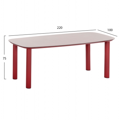 ΤΡΑΠΕΖΙ DOSUN HM6202.05 KOKKINO ΑΛΟΥΜΙΝΙΟ-3D PRINT ΓΥΑΛΙ ΓΚΡΙ-ΚΕΡΑΜΙΚΟ LOOK 220x100x75Υεκ ΤΡΑΠΕΖΙ DOSUN HM6202.05 KOKKINO ΑΛΟΥΜΙΝΙΟ-3D PRINT ΓΥΑΛΙ ΓΚΡΙ-ΚΕΡΑΜΙΚΟ LOOK 220x100x75Υεκ