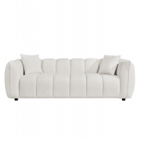 ΚΑΝΑΠΕΣ 3-ΘΕΣΙΟΣ LYKKE HM3323.02 ΕΚΡΟΥ ΥΦΑΣΜΑ 229x89x70Υεκ