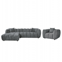 ΣΕΤ ΚΑΝΑΠΕΣ ΓΩΝΙΑ (ΑΡΙΣΤΕΡΗ)-ΠΟΛΥΘΡΟΝΑ LOUNGE LYKKE HM10820.01L ΓΚΡΙ ΥΦΑΣΜΑ ΣΕΤ ΚΑΝΑΠΕΣ ΓΩΝΙΑ (ΑΡΙΣΤΕΡΗ)-ΠΟΛΥΘΡΟΝΑ LOUNGE LYKKE HM10820.01L ΓΚΡΙ ΥΦΑΣΜΑ