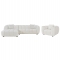 ΣΕΤ ΚΑΝΑΠΕΣ ΓΩΝΙΑ (ΑΡΙΣΤΕΡΗ)-ΠΟΛΥΘΡΟΝΑ LOUNGE LYKKE HM10820.02L ΕΚΡΟΥ ΥΦΑΣΜΑ