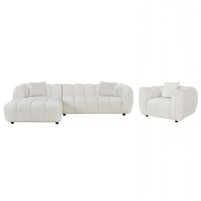 ΣΕΤ ΚΑΝΑΠΕΣ ΓΩΝΙΑ (ΑΡΙΣΤΕΡΗ)-ΠΟΛΥΘΡΟΝΑ LOUNGE LYKKE HM10820.02L ΕΚΡΟΥ ΥΦΑΣΜΑ ΣΕΤ ΚΑΝΑΠΕΣ ΓΩΝΙΑ (ΑΡΙΣΤΕΡΗ)-ΠΟΛΥΘΡΟΝΑ LOUNGE LYKKE HM10820.02L ΕΚΡΟΥ ΥΦΑΣΜΑ